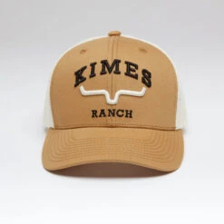 Kimes Ranch Since 2009 Trucker Hat -Riding Apparel Store since 2009 trucker hat brown front 842606178741 kimes 58131.1684195274