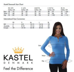 Kastel Denmark 1/4 Zip Sun Shirt - Solid Colors -Riding Apparel Store size chart kastel denmark 75316.1615924671
