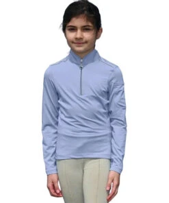 Girls Chestnut Bay SkyCool Shirt Long Sleeve -Riding Apparel Store skycool shirt LS wisteria chestnut bay 39607.1663624643