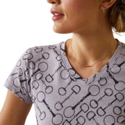 Ariat Snaffle Bit Tee -Riding Apparel Store snaffle tee ss lavender detail 10046652 ariat 11900.1674870263