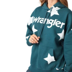 Wrangler Star Hoodie -Riding Apparel Store star hoodie blue detail 112321239 wrangler 93892.1663721975
