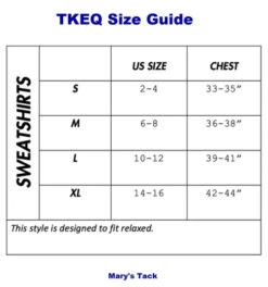 TKEQ TROT Crew Sweatshirt -Riding Apparel Store sweatshirts size guide tkeq 41616.1688590134