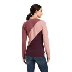 Ariat Taryn Polo Long Sleeve -Riding Apparel Store taryn polo ls ginger mulberry back 10041357 ariat 28187.1661217649