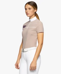 Cavalleria Toscana Team Daytona Polo Short Sleeve -Riding Apparel Store team daytona polo ss blush side POD297 JE022 1A00 cavalleria toscana 33437.1661549163