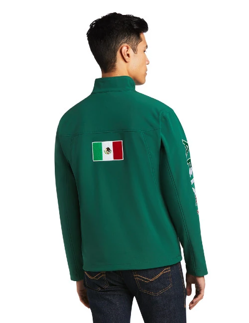 Men's Ariat Team Softshell Mexico Jacket 2 Men's Ariat Team Softshell Mexico Jacket - Image 2
