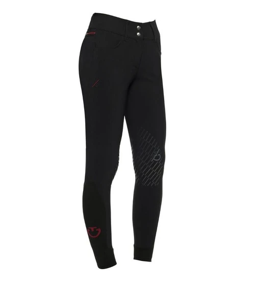 Cavalleria Toscana Team Red Stripe High Waist Breeches 3 Cavalleria Toscana Team Red Stripe High Waist Breeches - Image 3