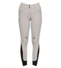 Cavalleria Toscana Team Red Stripe High Waist Breeches 15 Cavalleria Toscana Team Red Stripe High Waist Breeches -Riding Apparel Store team red stripe hi waist light grey front PAD162 JE010 8100 CT 98333.1640812852