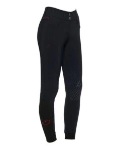 Cavalleria Toscana Team Red Stripe High Waist Breeches 19 Cavalleria Toscana Team Red Stripe High Waist Breeches -Riding Apparel Store team red stripe hi waist navy side PAD162 JE010 7001 CT 38565.1640812879