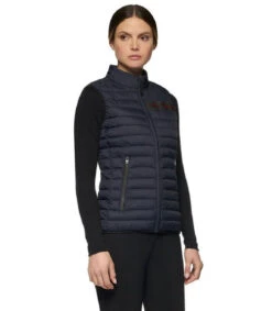 Cavalleria Toscana Team Red Stripe Quilted Vest -Riding Apparel Store team red stripe vest navy side GLD250 NY086 7901 CT 97915.1642285527