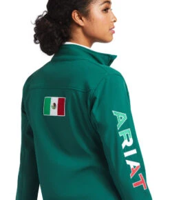 Ariat Team Softshell Mexico Jacket -Riding Apparel Store team softshell mexico verde flag 10039460 ariat 01678.1673560136