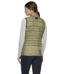 Cavalleria Toscana Team Red Stripe Quilted Vest -Riding Apparel Store team stripe vest verde back GLD250 NY086 5D00 CT 48542.1642285535