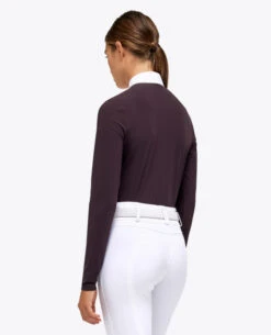 Cavalleria Toscana Tech Pique Show Polo Long Sleeve 5 Cavalleria Toscana Tech Pique Show Polo Long Sleeve -Riding Apparel Store tech pique polo ls dk.purp back POD313 JE022 3A00 cavalleria toscana 03047.1664131251