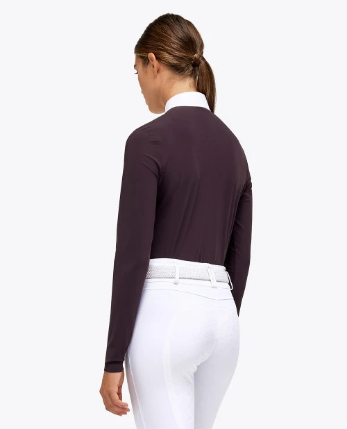Cavalleria Toscana Tech Pique Show Polo Long Sleeve 3 Cavalleria Toscana Tech Pique Show Polo Long Sleeve - Image 3