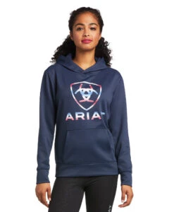 Ariat TEK Hoodie -Riding Apparel Store tek hoodie blue nights front 10039793 ariat 76899.1653605127