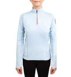 Irideon Kids Thermaluxe Quarter Zip Top -Riding Apparel Store thermaluxe lt wt top wave front 30 7111 WV irideon 64676.1666407820