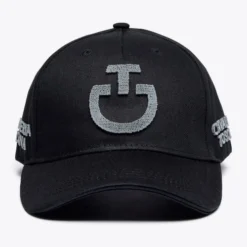 Cavalleria Toscana Tufted Stitch Cap 15 Cavalleria Toscana Tufted Stitch Cap -Riding Apparel Store tufted stitch cap black front CPU023 GA002 9999 CT 55427.1678573877