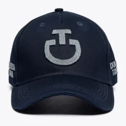 Cavalleria Toscana Tufted Stitch Cap 12 Cavalleria Toscana Tufted Stitch Cap -Riding Apparel Store tufted stitch cap navy front CPU023 GA002 7901 CT 01207.1678573790
