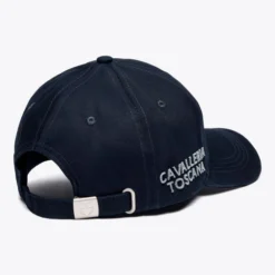 Cavalleria Toscana Tufted Stitch Cap 11 Cavalleria Toscana Tufted Stitch Cap -Riding Apparel Store tufted stitch cap navy side CPU023 GA002 7901 CT 00584.1678573804