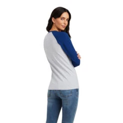 Ariat Varsity Logo Tee Long Sleeve 12 Ariat Varsity Logo Tee Long Sleeve -Riding Apparel Store varsity tee ls blue grey back 10041353 ariat 79873.1661214454