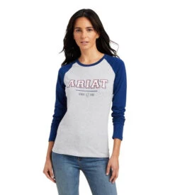 Ariat Varsity Logo Tee Long Sleeve 9 Ariat Varsity Logo Tee Long Sleeve -Riding Apparel Store varsity tee ls blue grey front 10041353 ariat 29789.1661214447