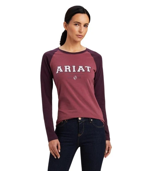 Ariat Varsity Logo Tee Long Sleeve 1 Ariat Varsity Logo Tee Long Sleeve