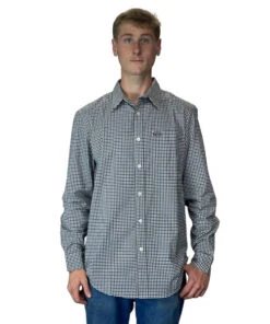 Men's Kimes Ranch Welton Mini Check Shirt -Riding Apparel Store welton mini check ls hero kimes 51655.1669087723