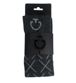 Cavalleria Toscana Logo Wool Socks -Riding Apparel Store wool socks logo grey package CZN038 AB038 8980 CT 52233.1671504596