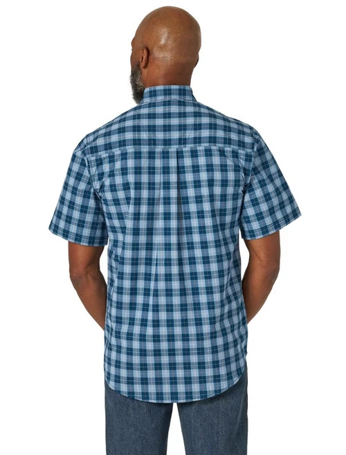 Men's Wrangler WR Plaid Shirt Short Sleeve 2 Men's Wrangler WR Plaid Shirt Short Sleeve - Image 2