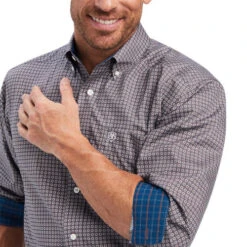 Men's Ariat Wrinkle Free Shirt Long Sleeve -Riding Apparel Store wrinkle free ls eiffel detail 10041570 ariat 84980.1659988766