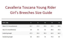 Girls Cavalleria Toscana Super Grip Tech Breeches -Riding Apparel Store young rider girl breech size guide cavalleria toscana 57399.1605303666