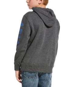 Ariat Youth Classic Logo Hoodie -Riding Apparel Store youth classic logo hoodie charcoal back 10033032 ariat 01981.1603480615