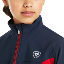 Ariat Youth New Team Softshell Jacket -Riding Apparel Store youth team softshell navy collar 10019268 ariat 60534.1641431266